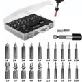 22Pcs Damaged Screw Extractor Speed Out Drill Bits Tool Set Broken Bolt Remover