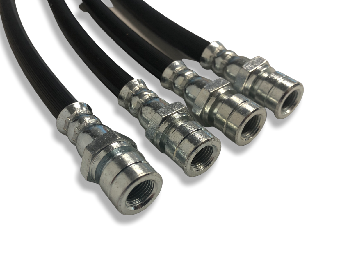 PMB Performance DirectFit Rubber Brake Lines - Set of 4 - 1960-65 Porsche 356B and C