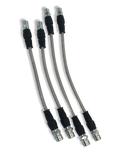 PMB Performance DirectFit Stainless-Steel Brake Lines - Set of 4 - 1970-72.8 Porsche 914-4/914-6
