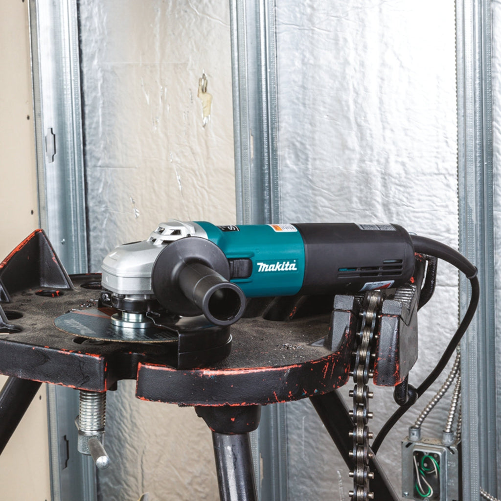 Makita SJS High-Power Angle Grinder 4.5 to 6 Inch for Stone Cutting