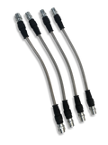 PMB Performance DirectFit Stainless-Steel Brake Lines - Set of 4 - 2005-12 Porsche Boxster/Cayman