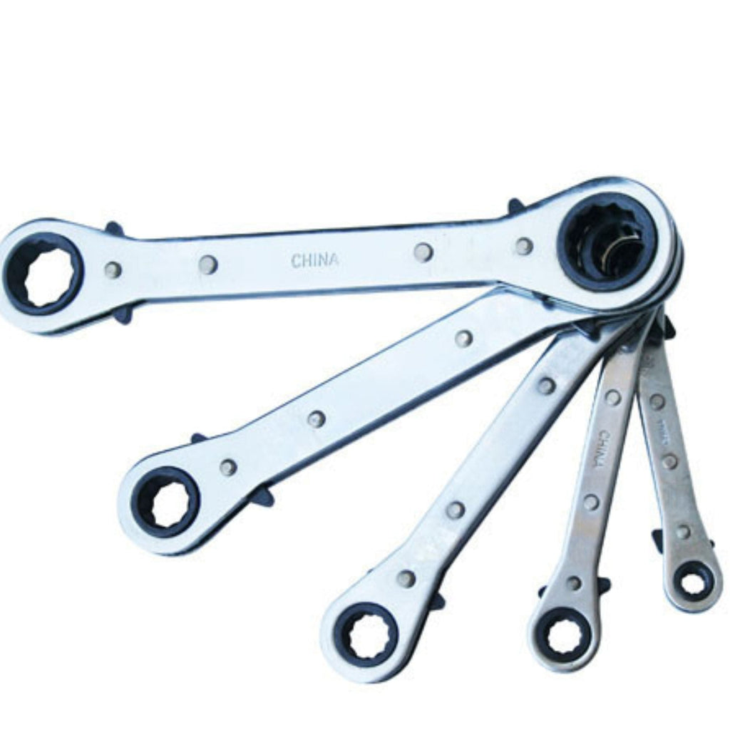 5 Piece SAE Ratcheting Wrench Set - DT1212