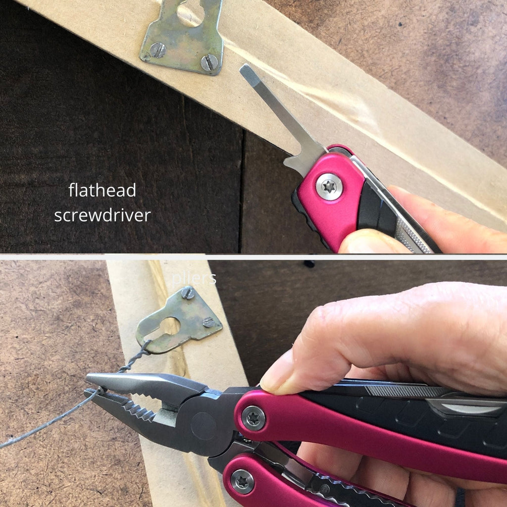 14-in-1 Pink High-Quality Pocket Multitool Pliers. Great for Outdoors, Camping, Fishing  --DT5015P
