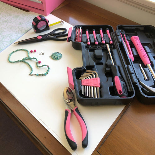 39 Piece General Tool Set Pink - DT9706P