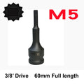 XZN Spline Socket Bit M5 - 60mm 3/8 Drive 12-Point for VW Audi BMW European Cars | Wrench Haus