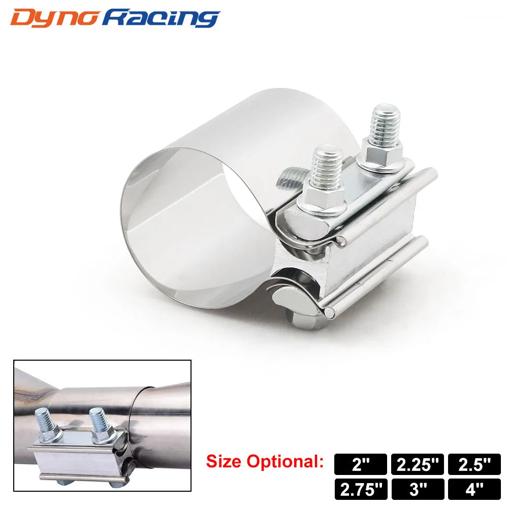 T304 stainless exhaust sleeve coupler band clamp | Wrench Haus
