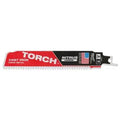 Milwaukee 48-00-5261 6" 7TPI The TORCH for CAST IRON with NITRUS CARBIDE 1PK - red carbide-tooth reciprocating saw blade