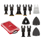 Milwaukee 49-10-9114 MILWAUKEE® Universal Fit OPEN-LOK™ 15PC Oscillating Multi-Tool Blade Kit w/ Modular Case