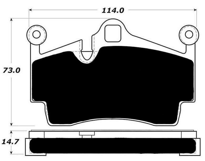 PMB-C Ceramic Rear Pads for Porsche 981 Boxster/Cayman (2012-2016)