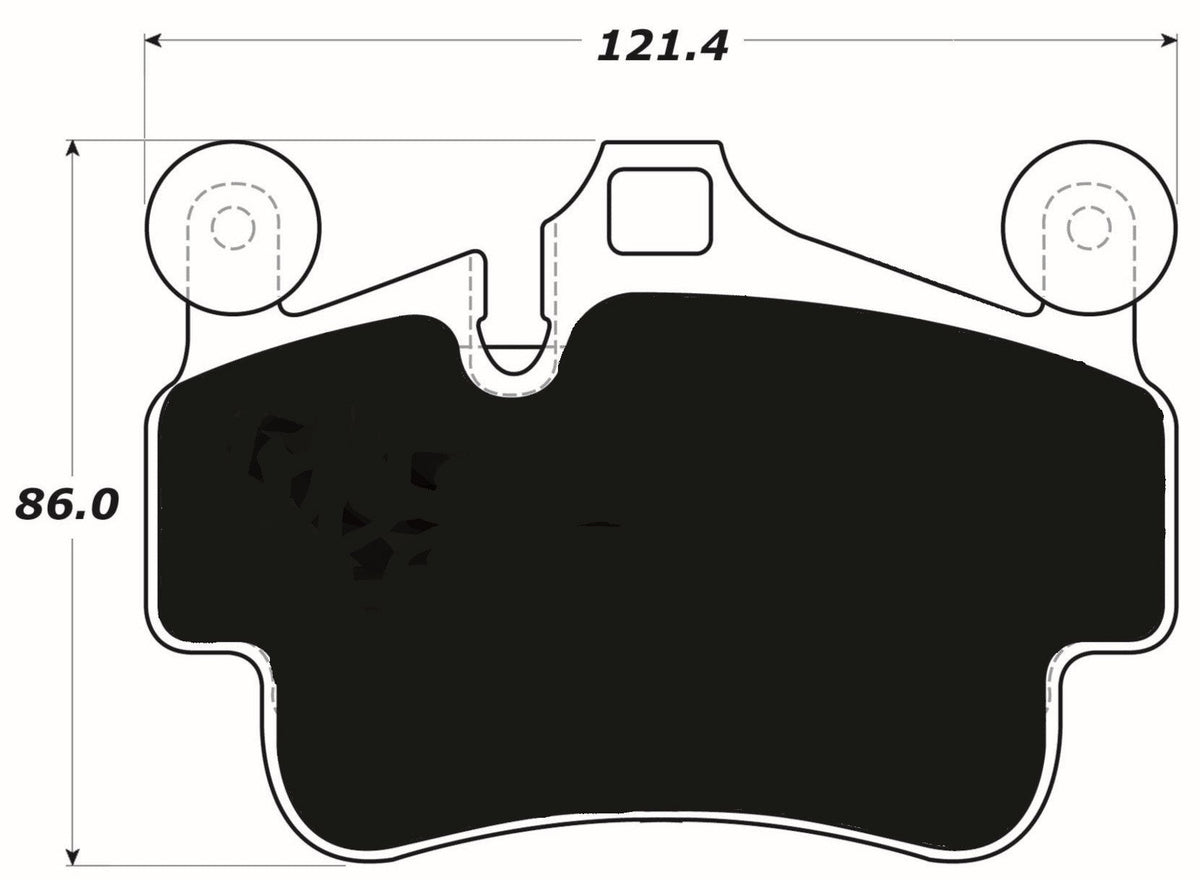 PMB-C Ceramic Pads for Porsche 987 Cayman S (2005-2012) Front