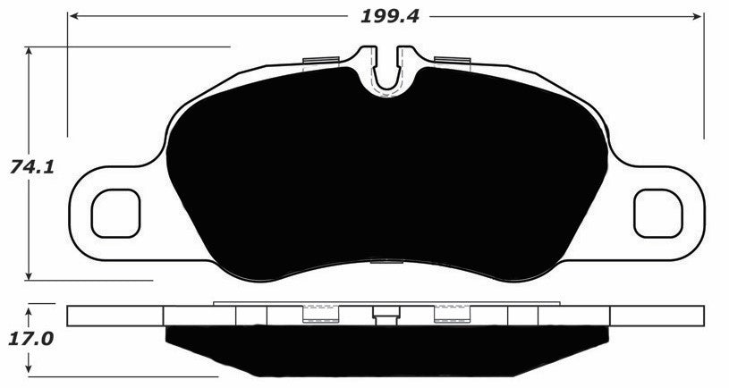 PMB-C Ceramic Front Pads for Porsche 981 Boxster/Cayman (2012-16)