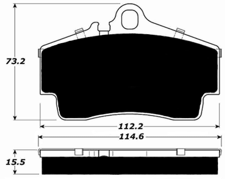 PMB-C Ceramic Pads for Porsche 986 Boxster, Boxster S (1997-2004) Rear