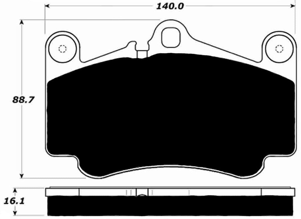 PMB-C Ceramic Pads for Porsche 996 Carrera 4S (2001-2005) Front