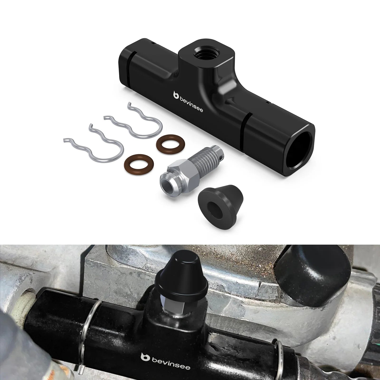 VAG 6-Speed Clutch Mod Kit - Complete kit showing all components including sleeve, adapter and hardware | Wrench Haus
