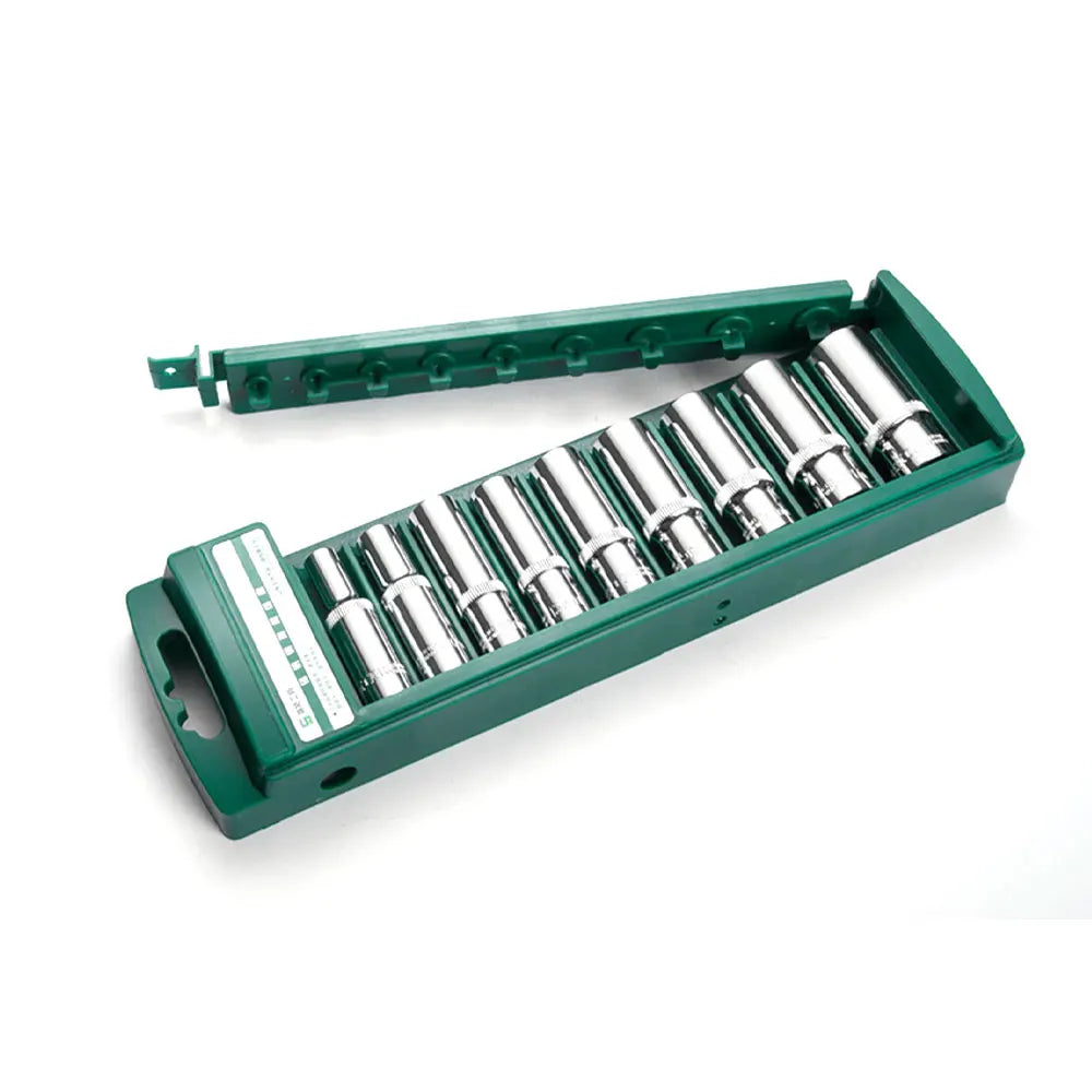 Hex Socket Set Short & Long - Long Version, Green Socket Holder Tray | Wrench Haus