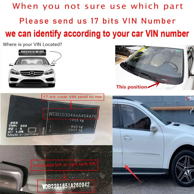 Guide showing where to find the 17-digit VIN on a vehicle for turbo coolant pipe fitment checks | Wrench Haus