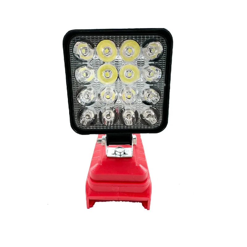Milwaukee M18 LED Work Light Face-On View - 16-LED 18V Battery Powered Flood Light | Wrench Haus