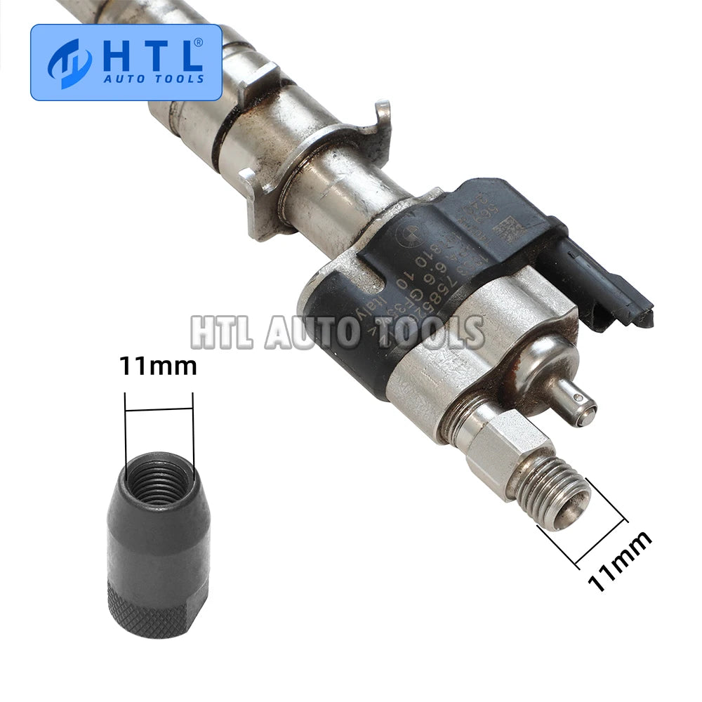 Fuel Injector Slide Hammer Puller - In Use Pulling Injector | Wrench Haus