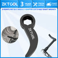 3/8" drive 8-point pry bar adapter head in black, with inset of it used on a half shaft with a ratchet | Wrench Haus