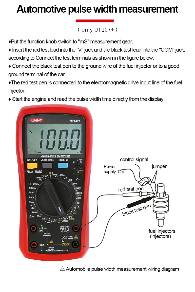 UNI-T UT105+/UT107+ Automotive Multimeter - view 11 | Wrench Haus