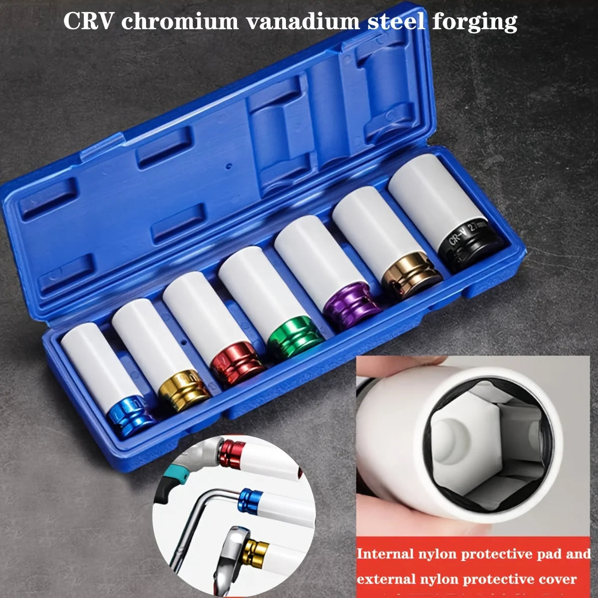 7-Piece Wheel Protector Impact Socket Set | 1/2" Drive
