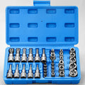 Torx E-Torx Bit Socket Set 34Pc - 1/4 3/8 1/2 Drive Case | Wrench Haus