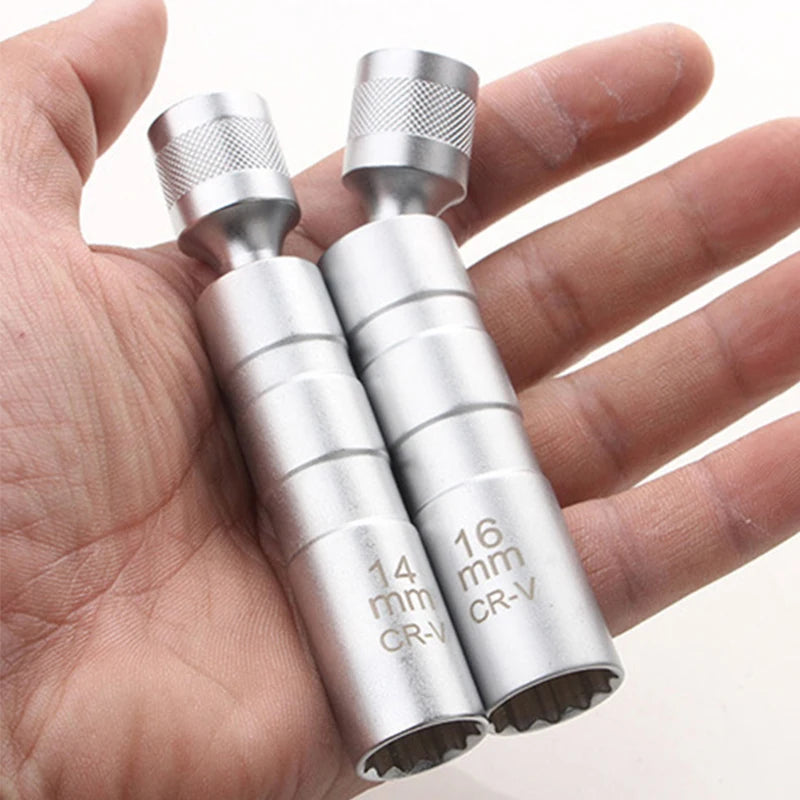 Magnetischer Zündkerzenschlüssel | 14mm & 16mm | 3/8" Antrieb | 12-kant Dünnwandig