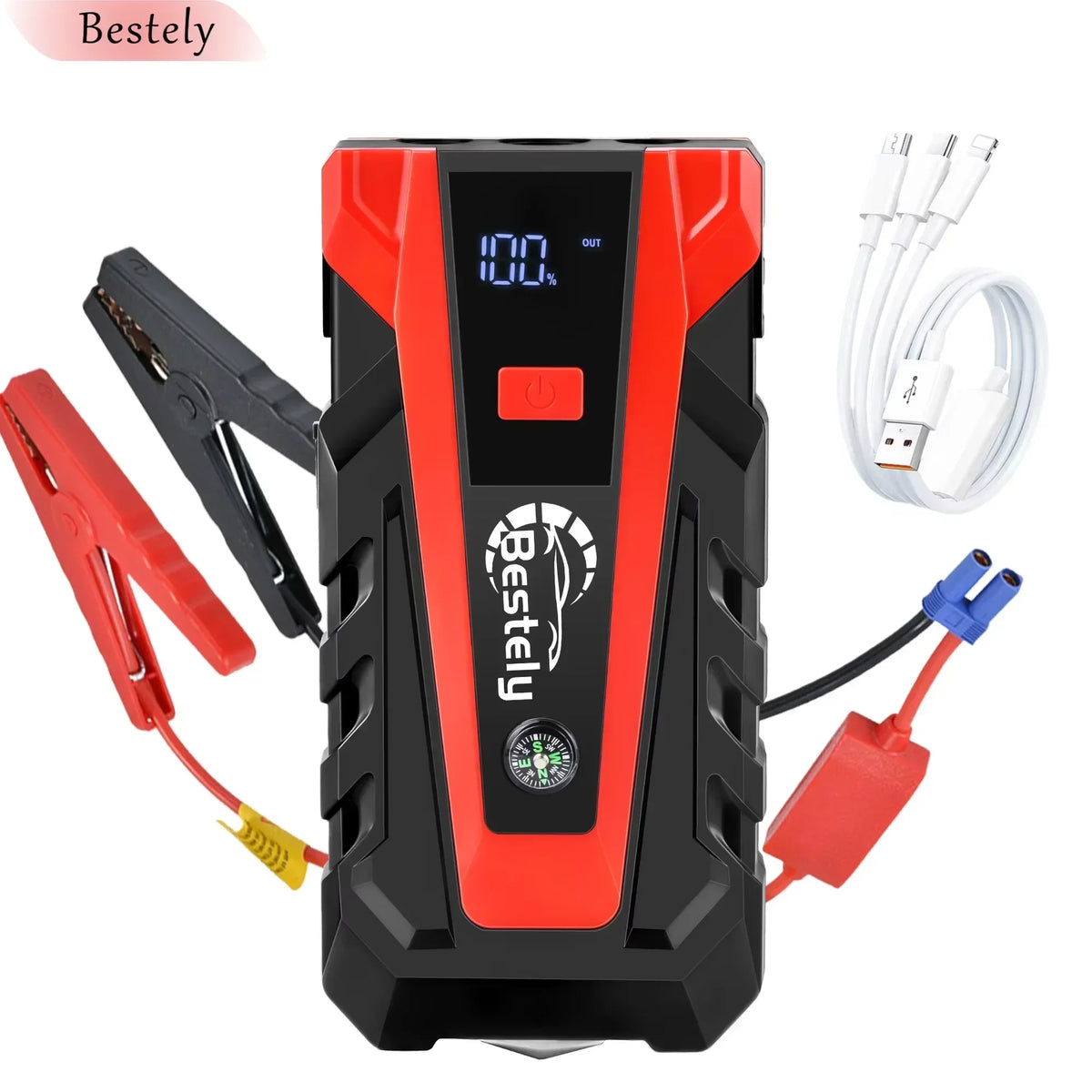 3000A Portable Car Jump Starter Power Bank — 12V Booster & Charger