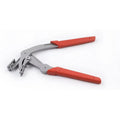 Universal Trim Clip Removal Pliers - Silver and red handled trim clip removal pliers shown open on white background | Wrench Haus