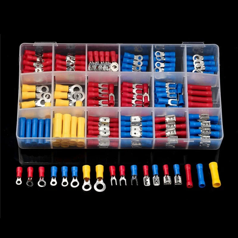 Male and female spade terminals in assorted sizes | Wrench Haus