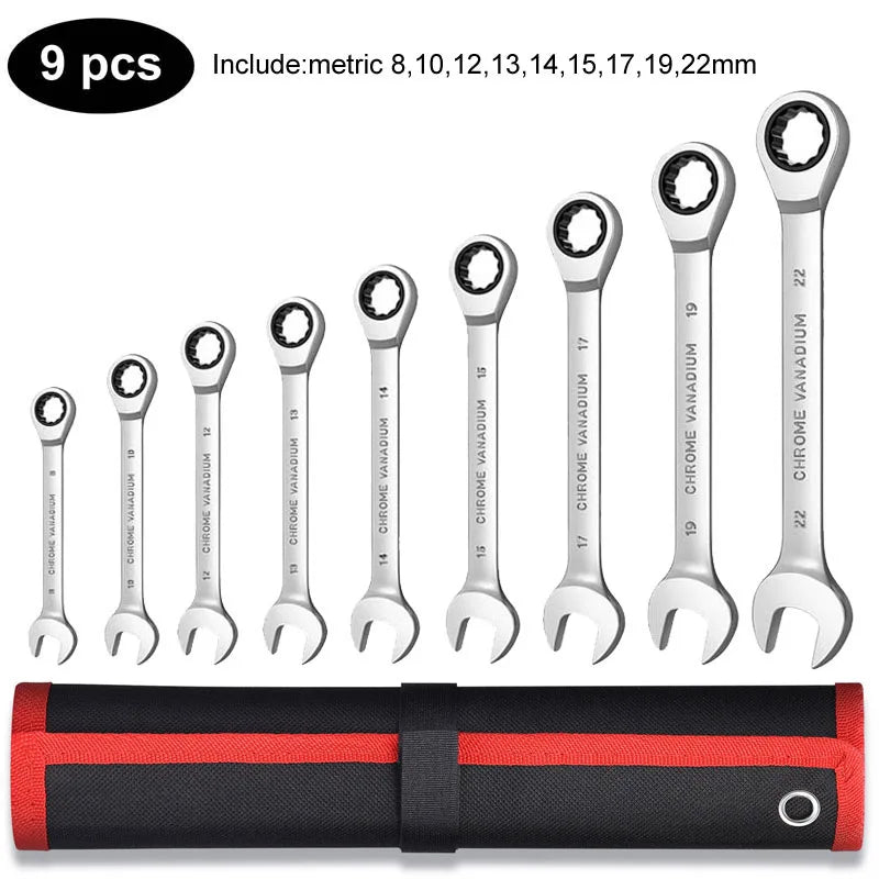 12-Point Ratcheting Combination Wrench Set - view 5 | Wrench Haus