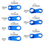 Disconnect tool size chart from 6mm to 22mm with each tool's length in millimeters | Wrench Haus