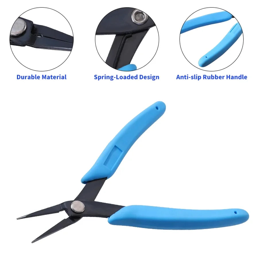 Needle nose pliers jaw close-up for jewelry making