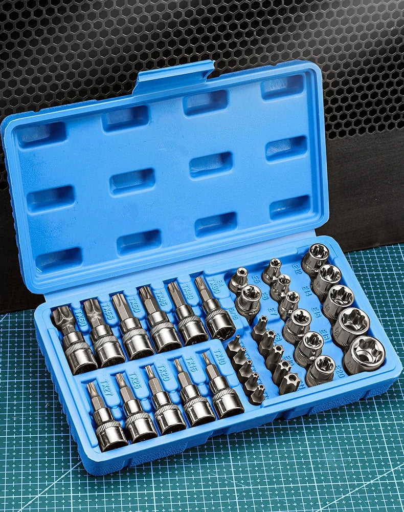 Torx Socket Bit Kit - 1/4 3/8 1/2 Drive Workshop Tool | Wrench Haus