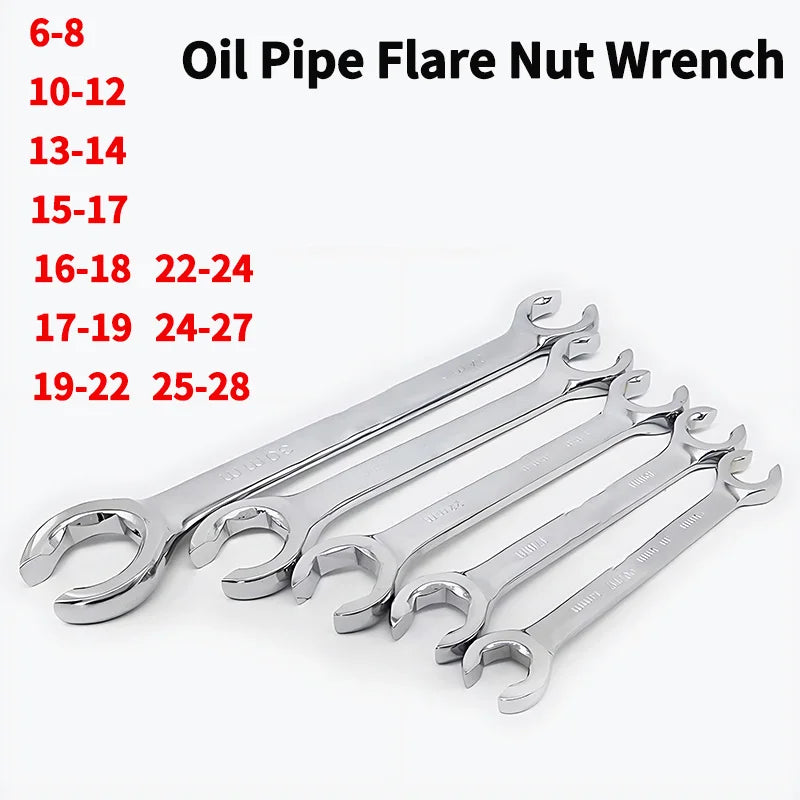 6-28mm oil pipe flare nut wrench double head