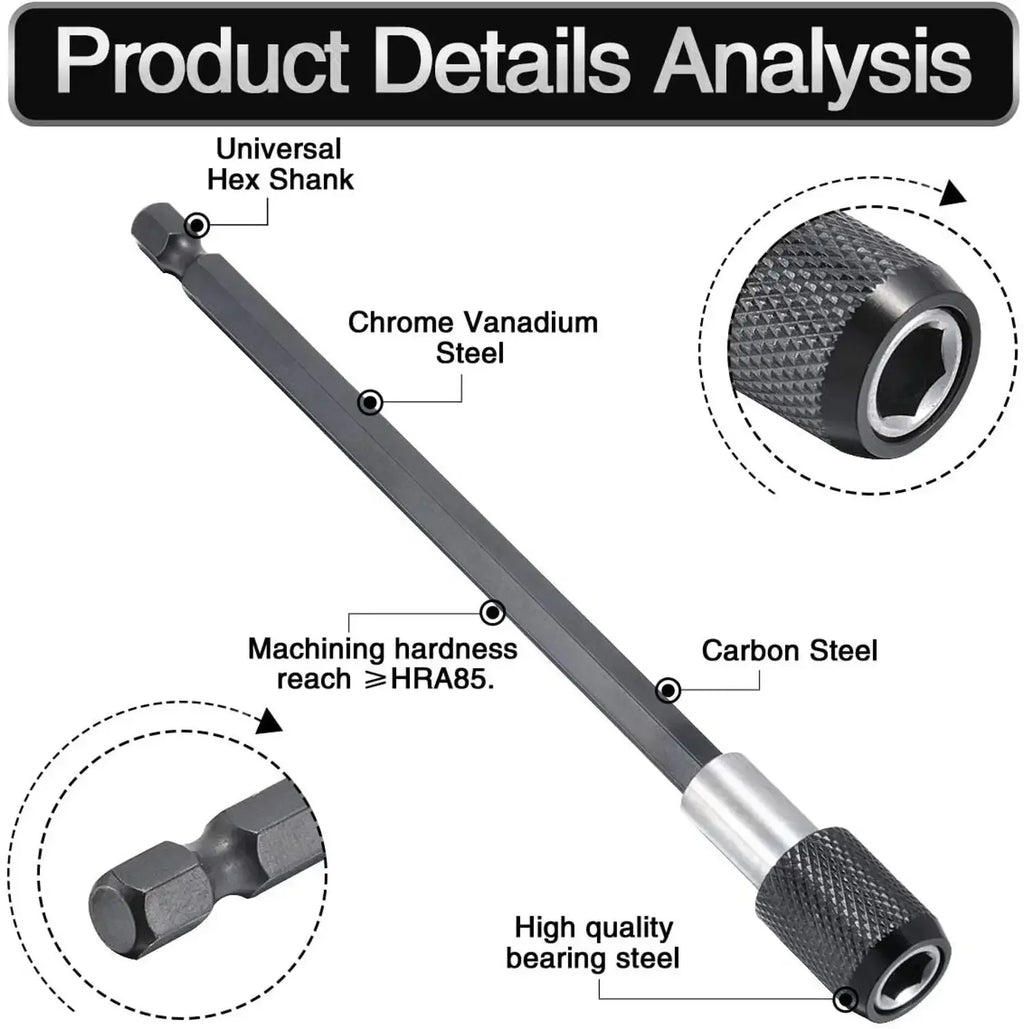 Magnetic Bit Holder Extension Set - view 5 | Wrench Haus