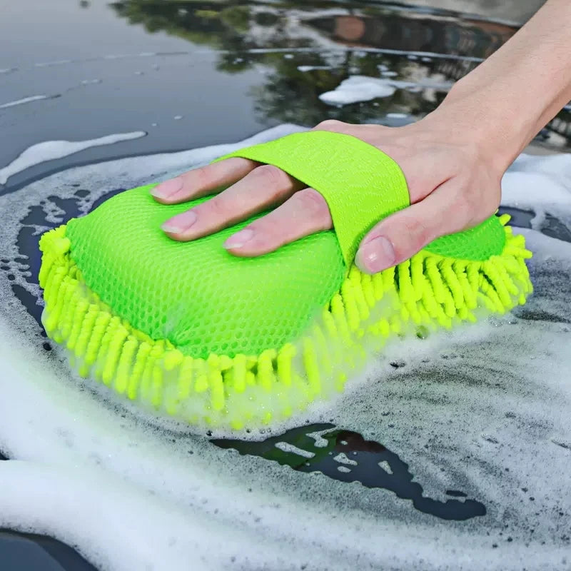 Microfiber car wash sponge and detailing accessory set