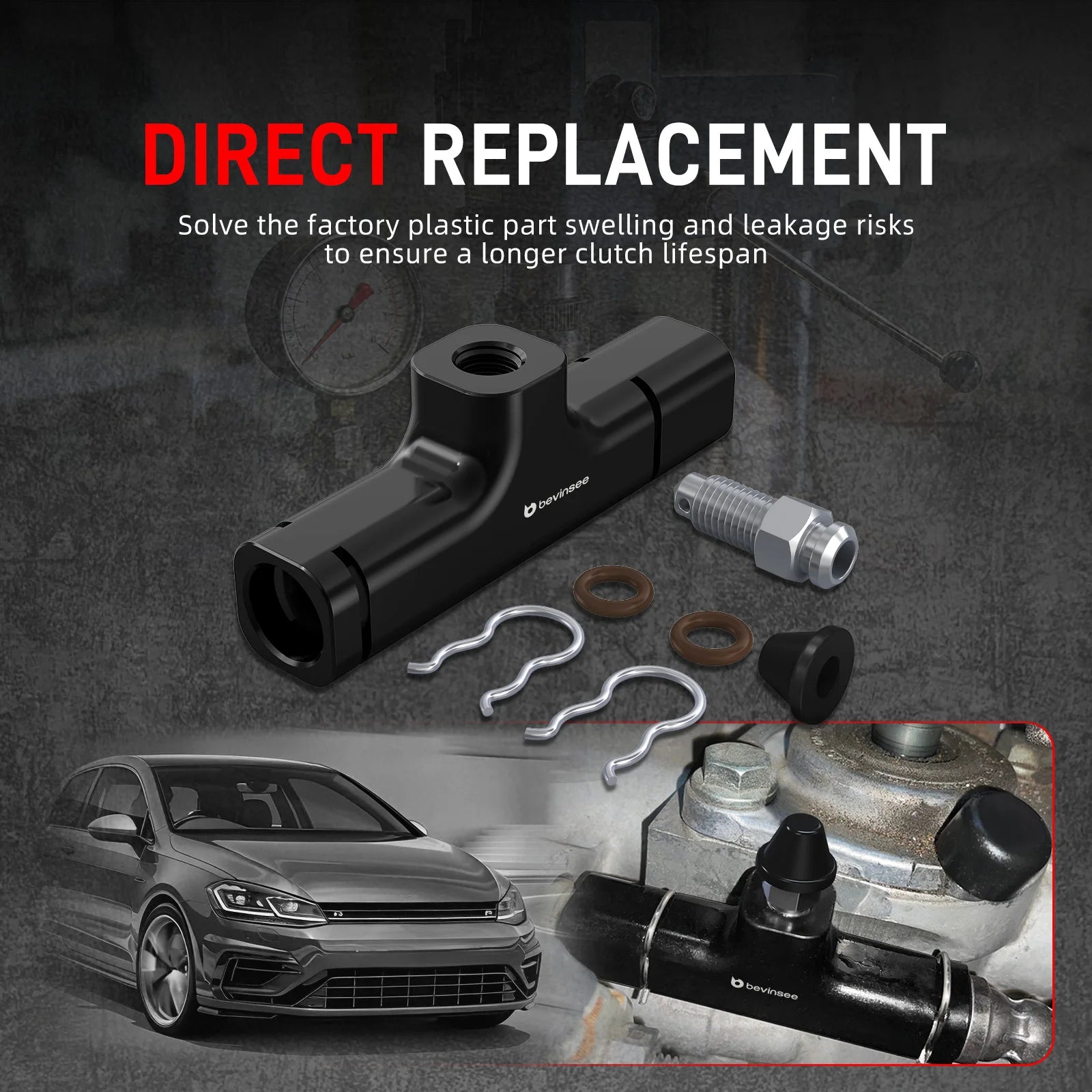 VAG 6-Speed Clutch Mod Kit - Smoother clutch replacement infographic showing fitment on VAG 6-speed gearbox | Wrench Haus