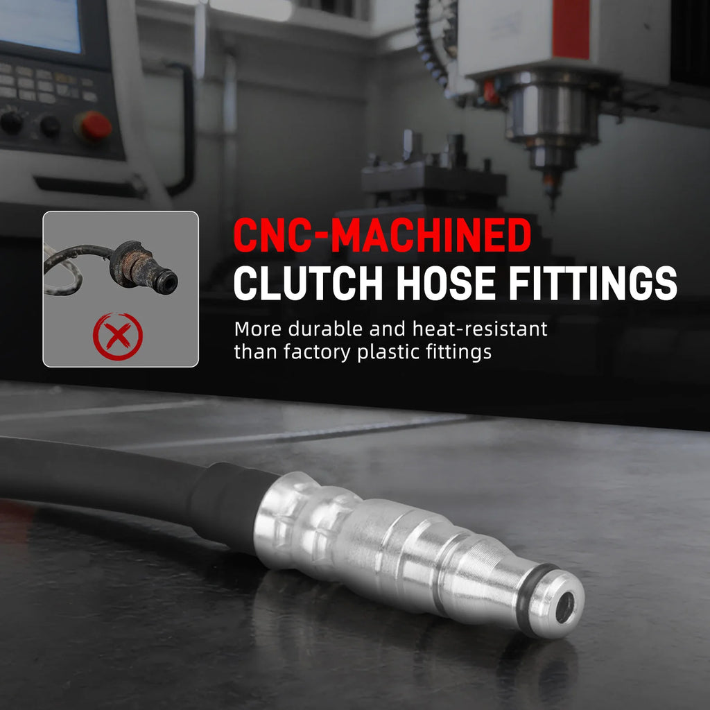 Clutch hose kit with retaining clips and O-rings | Wrench Haus