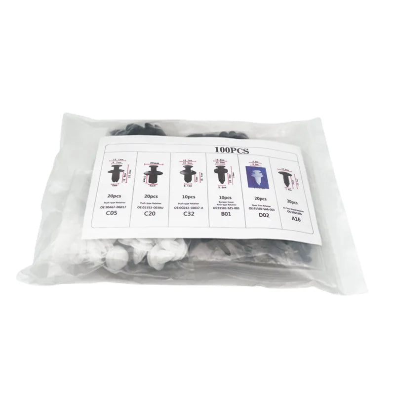 Bumper and trim panel fastener clip kit with removal tool, overview | Wrench Haus