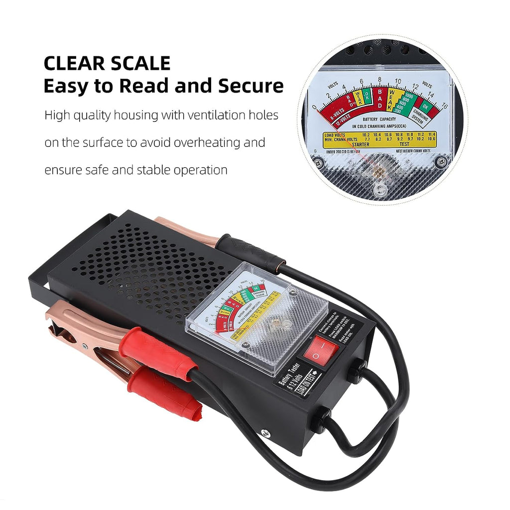 BT-100 Automotive Battery Load Tester & Voltmeter