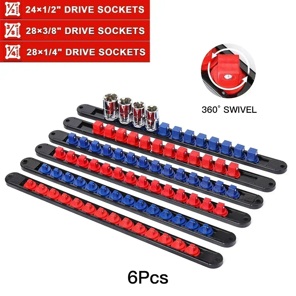 Swivel Socket Rail - 6 Piece Organizer Kit | Wrench Haus