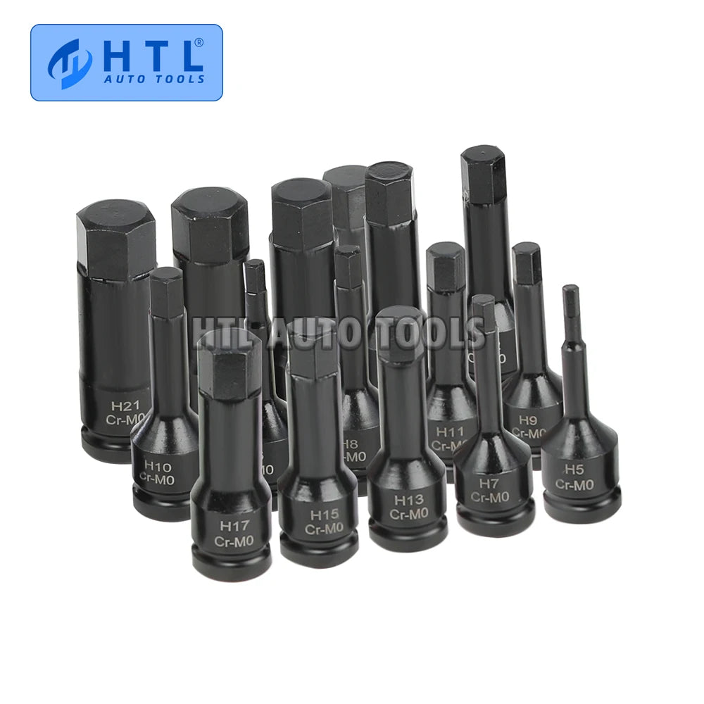 16-Piece Impact Hex Bit Socket Set H5-H21 - Bit Detail Close-Up | Wrench Haus