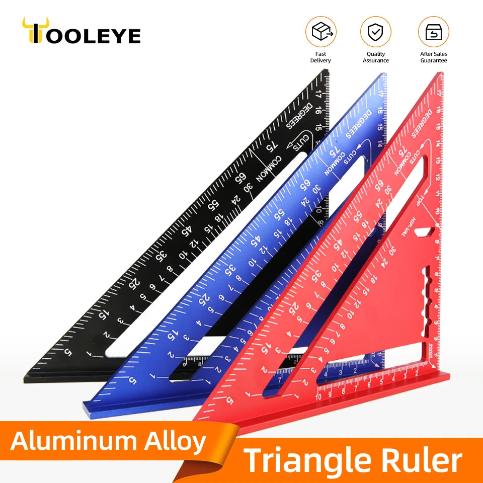 Aluminum Carpenter Square 7 Inch - Metric Imperial Scale | Wrench Haus