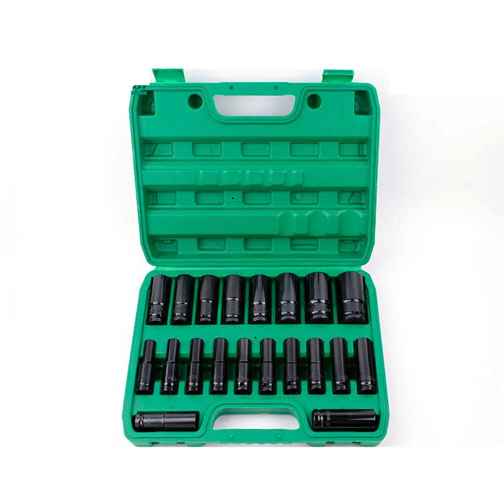 Metric Deep Socket Set 10Pc - 1/2 Inch Drive 6-Point Storage Case | Wrench Haus