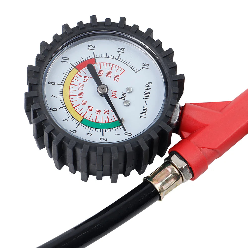 Dual-Scale Tire Pressure Gauge 0-220 PSI - view 5 | Wrench Haus