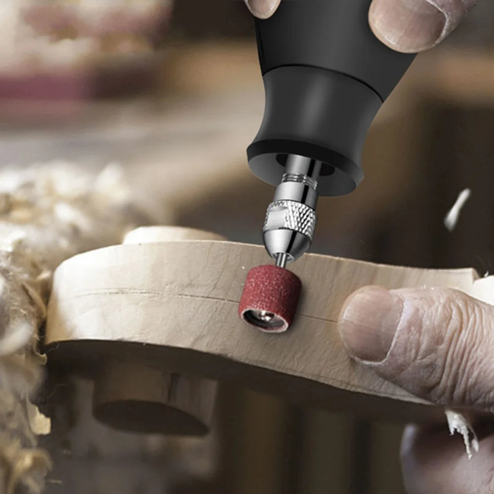 Rotary tool grinding and polishing heads