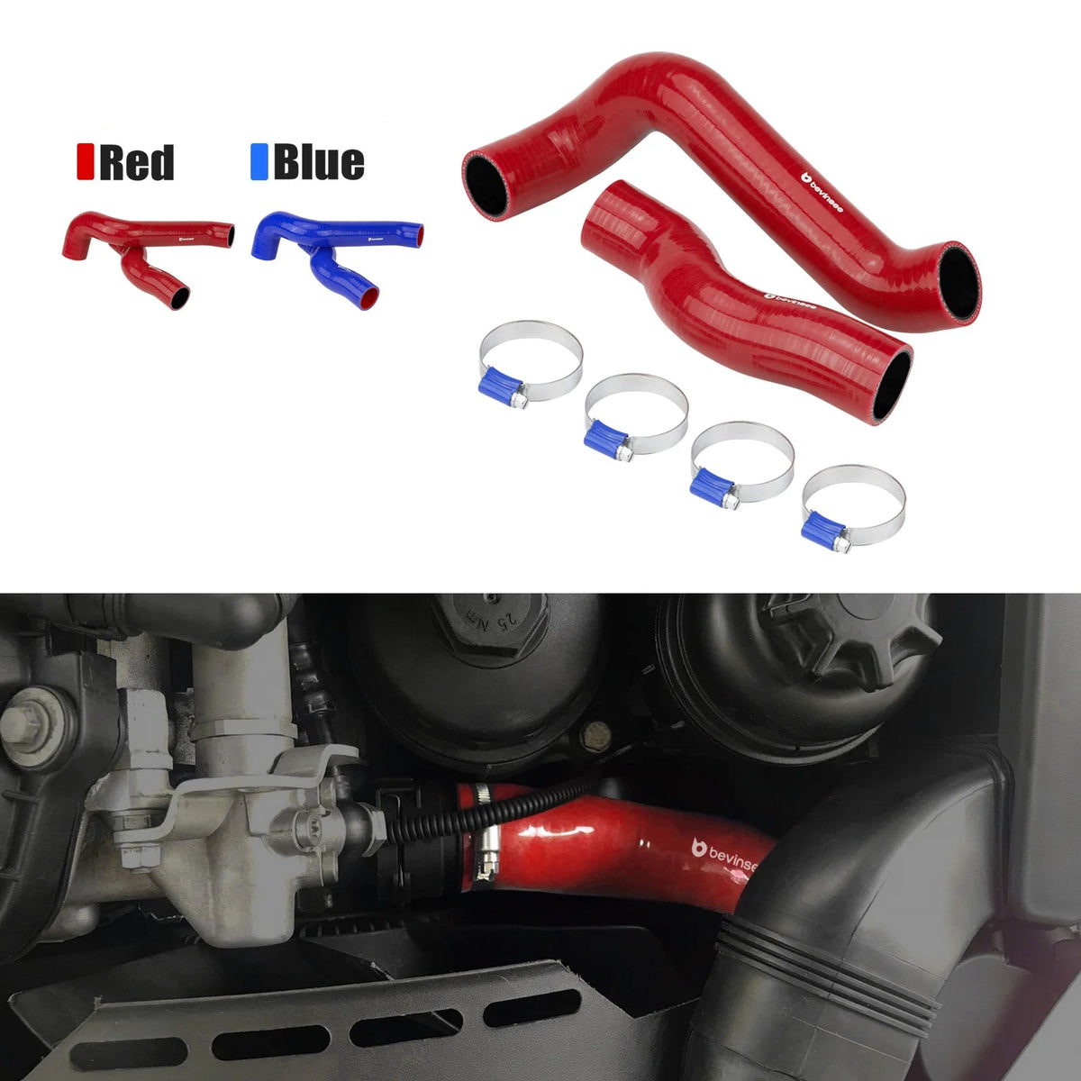 Silicone radiator coolant hose kit for BMW E46 M54 | Wrench Haus