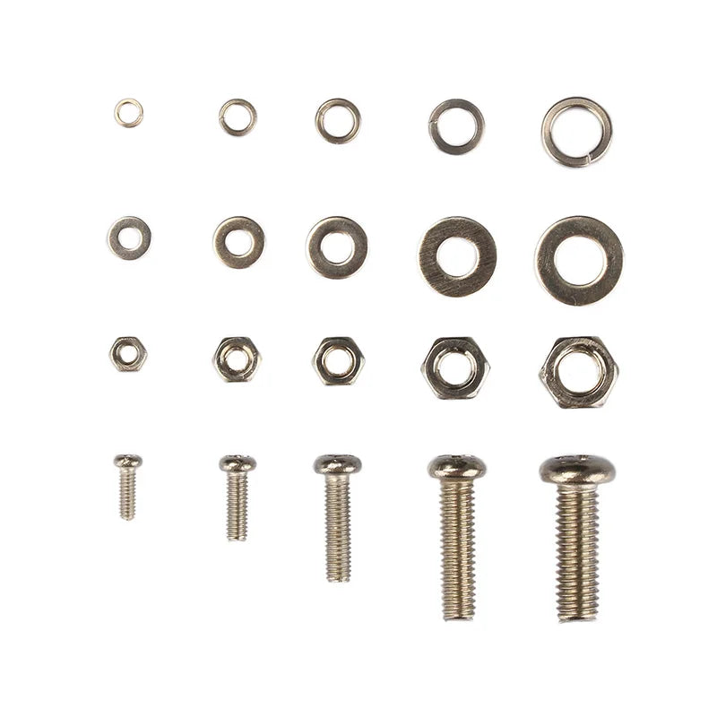 320-piece SS304 stainless screw and bolt kit, M2 to M5 | Wrench Haus
