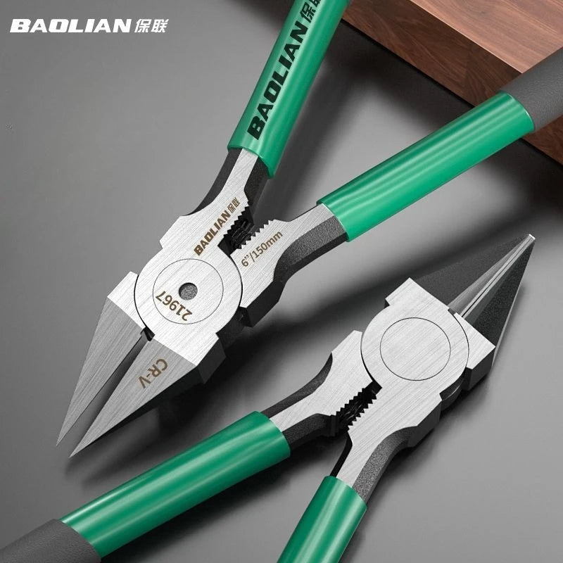 Industrial Sharp Diagonal Cutting Pliers - Pair of diagonal cutting pliers side by side showing open jaw cutting position | Wrench Haus